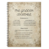 Antiquitätengrenze mit Pergament-Textur Notizblock (Vorderseite)