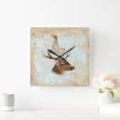 Antiquitätenhandel Druck 5 Quadratische Wanduhr (Zuhause)