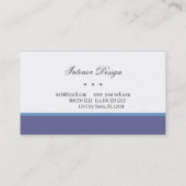 Antiquitätenhändler Innendekorator Möbel Visitenkarte (Rückseite)