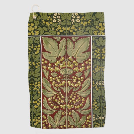 Antiquitätenhandtuch aus Leaf Pattern Golfhandtuch (Vorderseite)