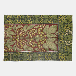 Antiquitätenhandtücher aus Leaf Pattern Küche Geschirrtuch