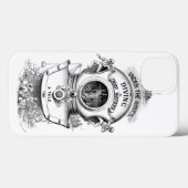 Antiquitätenhelm nautisch Case-Mate iPhone hülle (Rückseite (Horizontal))