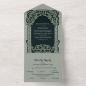 Antiquitätenhochzeit All In One Einladung (Innen Boden)