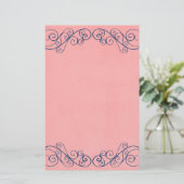 Antiquitätenhochzeit Briefpapier (Stehend Vorderseite)