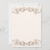 Antiquitätenhochzeit Einladung (Rückseite)