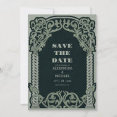Antiquitätenhochzeit Save The Date (Vorderseite)