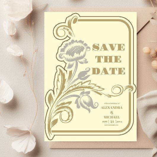 Antiquitätenhochzeit Save The Date