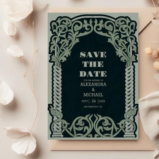 Antiquitätenhochzeit Save The Date