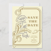 Antiquitätenhochzeit Save The Date (Vorderseite)