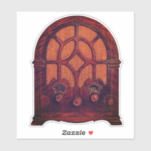 Antiquitätenholz Elegante Kunst Deko Kathedrale Aufkleber