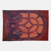 Antiquitätenholz Elegante Kunst Deko Kathedrale Geschirrtuch (Horizontal)