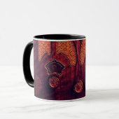 Antiquitätenholz Elegante Kunst Deko Kathedrale Tasse (Vorderseite Links)
