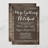 Antiquitätenholz - Hitchcock-Einladungen Einladung (Vorne/Hinten)