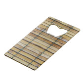 Antiquitätenholz Holzlatten Geldbeutel Flaschenöffner (Vorderseite Schrägansicht)