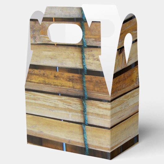 Antiquitätenholz Holzlatten Geschenkschachtel (Geöffnet)