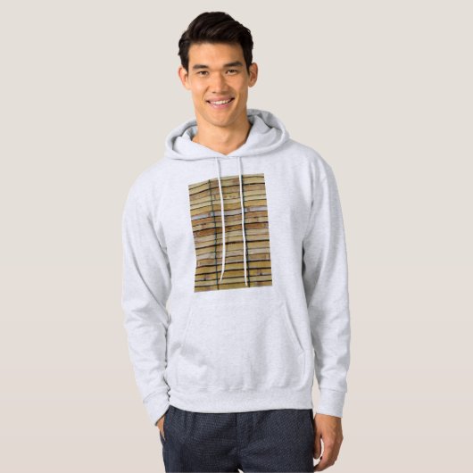 Antiquitätenholz Holzlatten Hoodie (Vorne ganz)