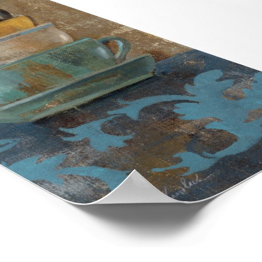 Antiquitätenkaffee Poster (Ecke)