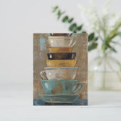 Antiquitätenkaffee Postkarte (Stehend Vorderseite)