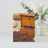 Antiquitätenkaffee Postkarte (Stehend Vorderseite)