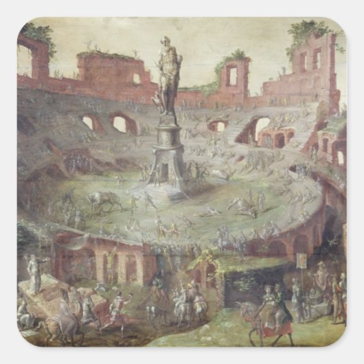 Antiquitätenkampf, 1552 quadratischer aufkleber (Vorderseite)