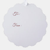 Antiquitätenkarte Ornament Karte (Rückseite)