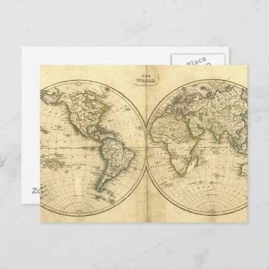 Antiquitätenkarte Postkarte (Vorne/Hinten)