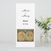 Antiquitätenkarten der Weltkarte White #3 Einladung (Stehend Vorderseite)