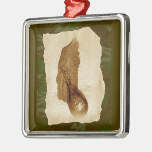 Antiquitätenkolben Silbernes Ornament