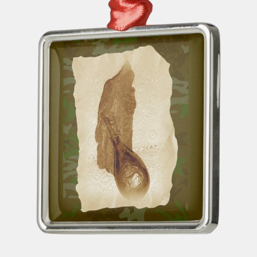 Antiquitätenkolben Silbernes Ornament (Links)