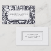 Antiquitätenkreuz Angel Cherub bildet Künstler Visitenkarte (Vorne/Hinten)