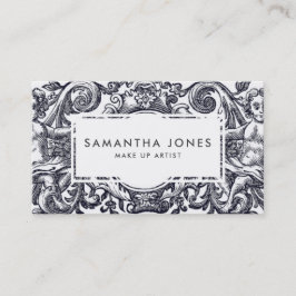 Antiquitätenkreuz Angel Cherub bildet Künstler Visitenkarte