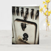 "Antiquitätenküche" - Geburtstagskarte Karte (Gelbe Blume)