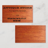 Antiquitätenladen-Visitenkarte Visitenkarte (Vorne/Hinten)