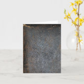 Antiquitätenleder Karte (Gelbe Blume)