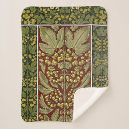 Antiquitätenleder Muster Sherpa Blanket Sherpadecke