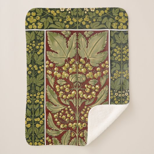 Antiquitätenleder Muster Sherpa Blanket Sherpadecke (Vorderseite)