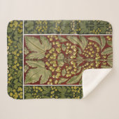 Antiquitätenleder Muster Sherpa Blanket Sherpadecke (Vorderseite (Horizontal))