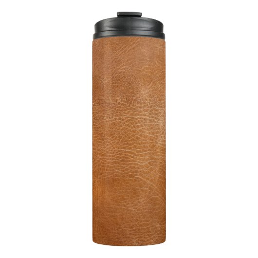 Antiquitätenleder Textur, TANleder,Textur,Backgr Thermosbecher (Vorderseite)