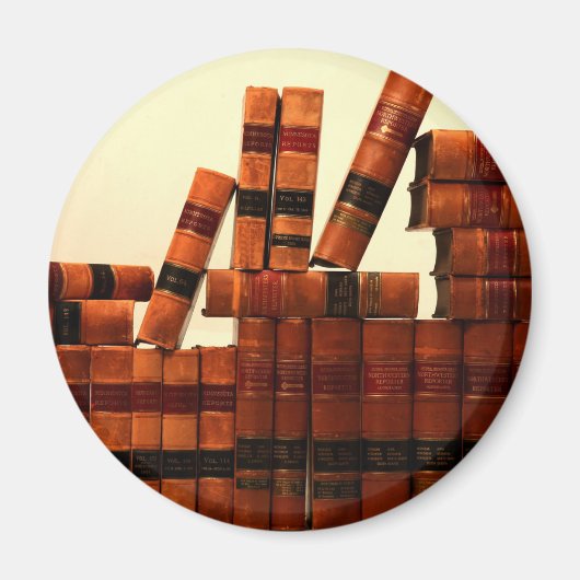 Antiquitätenlederbücher Magnet (Vorne)