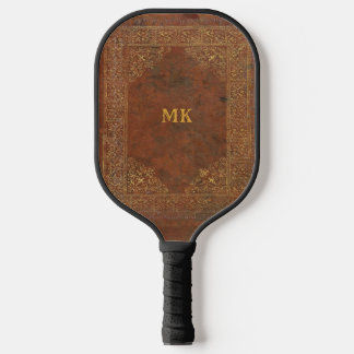 Antiquitätenlederlook (anpassbar) pickleball schläger