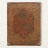 AntiquitätenlederLook Planer mit dem Text (Rückseite)