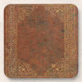 Antiquitätenlederlook Untersetzer (Vorderseite)