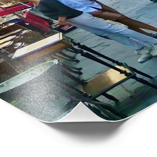 Antiquitätenmarkt Arezzo, Italien Fotodruck (Ecke)