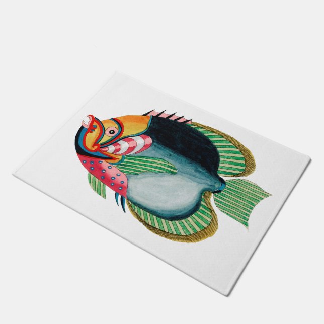 Antiquitätenmatte Fußmatte (Schrägansicht)