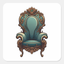 Antiquitätenmöbel, Cartoon, antiker Sessel