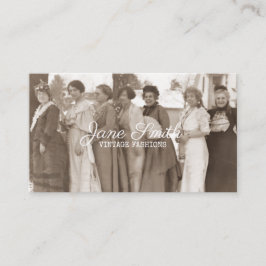Antiquitätenmode Extravagant Ladys Kleidung Sepia Visitenkarte