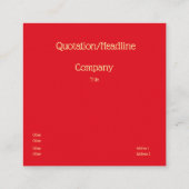 Antiquitätenmonogramm - Hauptstadt T Quadratische Visitenkarte (Rückseite)