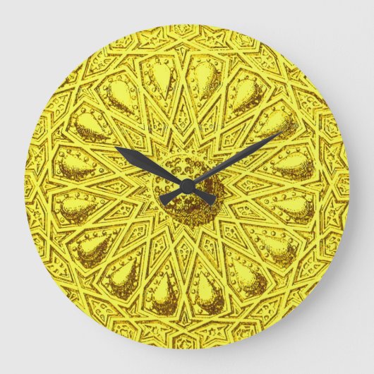 Antiquitätenmotiv aus dem Nahen Osten Große Wanduhr (Vorderseite)