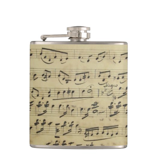 Antiquitätenmusik Flachmann (Vorderseite)