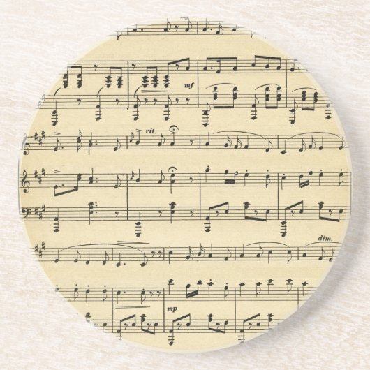 Antiquitätenmusik Getränkeuntersetzer (Vorne)